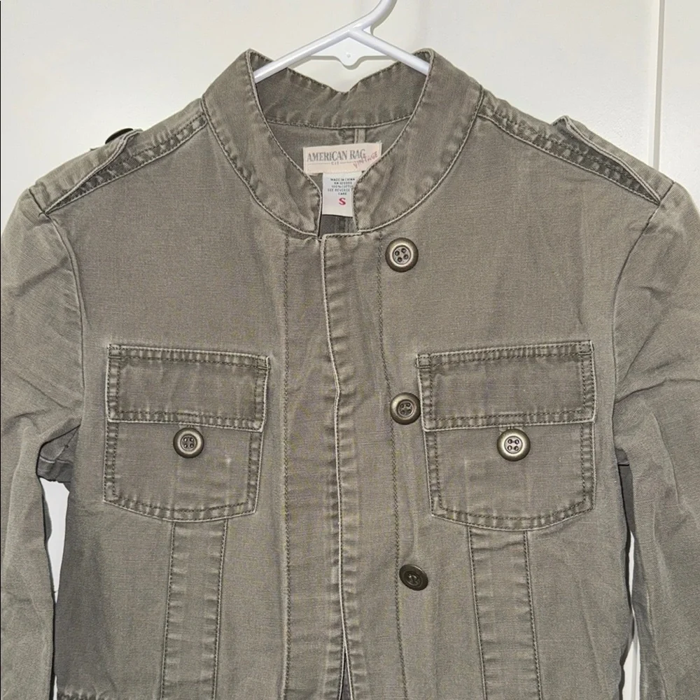 Vintage American Rag Military Style
Jacket Army Green Women's Sz S 100%
Cotton - Picture 3 of 12
